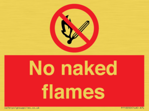 No naked flames